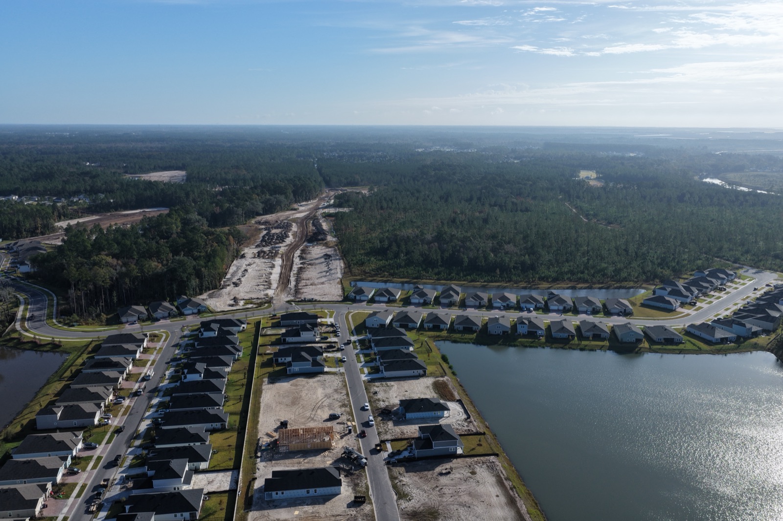 Drone frame from the 400 ft orbit