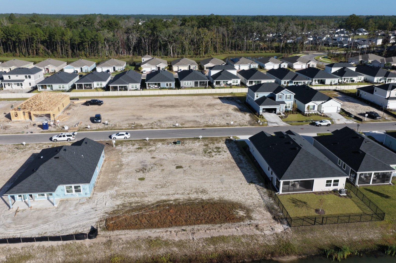 Drone frame from the 100 ft orbit